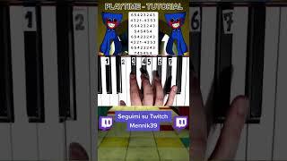 Playtime - Piano Tutorial (Friday Night Funkin Vs Huggy Wuggy Mod)#shorts