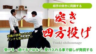 同調と意識の誘導「突き四方投げ」#合気道 #aikido