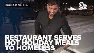 Restaurant serves hot meals to those in need during the holidays