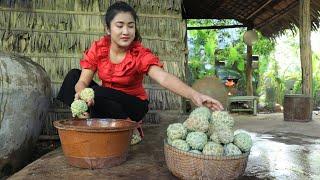 Countryside Life TV: Sugar apple season is coming again in my village / Sweet sugar apple eating