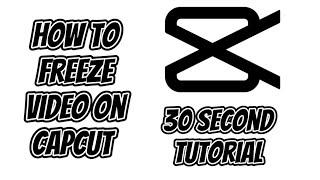 How to *FREEZE* or Pause Video on CapCut!