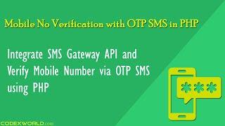 Mobile Number Verification via OTP SMS using PHP