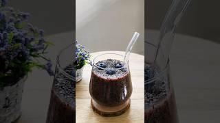 HEALTHY Blueberry 🫐 Smoothie /ASMR /#smoothie