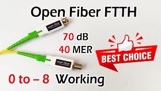 Best  FTTH  Open Fiber FTTH  -  70 dB - 40 MER |  0 dBm to -8 dBm  Live Testing Full Video