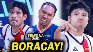 PASOK NA SA SEMIS ANG SMB! Bora na ang Meralco, Nag-paulan ng Tres si Tiongson! Naka Resbak ang SMB!