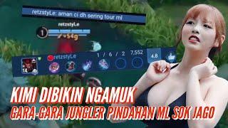 KIMI HIME NGAMUK GARA-GARA JUNGLER MOBILE LEGENDS SOK JAGO DI HOK