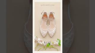 Comfortable Wedding Shoes for brides and Bridal flats by Kate Whitcomb