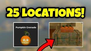 ALL 25 Free Pumpkin LOCATIONS In War Tycoon!