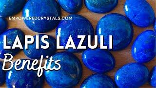 LAPIS LAZULI CRYSTAL BENEFITS (Crystal healing guide). Stone for anxiety and protection.