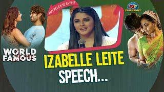 Izabelle Leite Speech @ World Famous Lover Pre Release Event | Vijay Deverakonda | NTV ENT