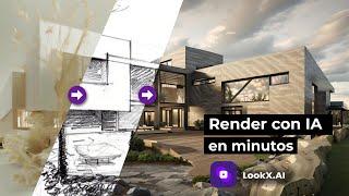 Renders con Inteligencia Artificia en Minutos | LookX AI y Sketchup | Modelo de Sketchup a Render