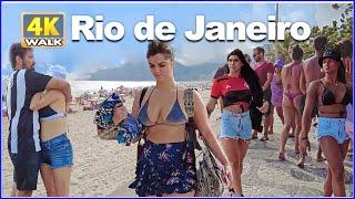 【4K】WALK Brazil Rio de Janeiro RJ - Orla do Arpoador Travel vlog