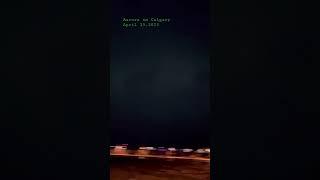 Северное сияние в Калгари, Альберта  #Aurora #Calgary #Canada