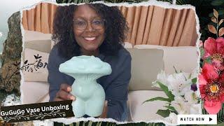 Unboxing MY GuGuGo Vase: THE CUTEST vase ever review by A Maude Thing ||