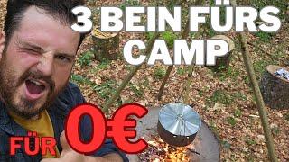 3 Bein zum Kochen am Lagerfeuer / kostenlos in 15min