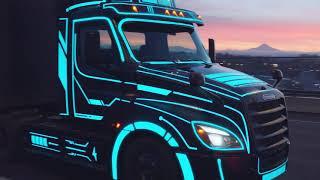 Fully electric semi, the Freightliner eCascadia