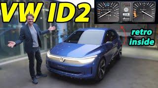 VW ID2 with interior of the next small electric Volkswagen!