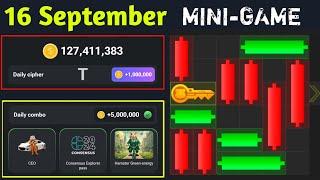 16 September : Hamster Kombat Mini Game & Daily Combo & Daily Cipher Today Hamster puzzle for today