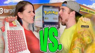 TARGET vs DOLLAR GENERAL for the BEST Pokemon Cards! *error tin*