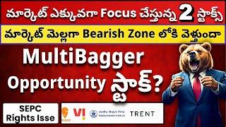  MultiBagger Opportunity Stock? Market to Fall? 🟢 Market Focussed 2 Stocks  Get Trading Telugu