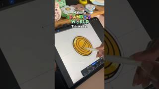 Making Gigi’s Trinket! (Lucky Coin) #cardboardcraft #dandysworld #gigi #diy #diycrafts #papercraft