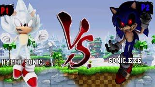 Hyper Sonic VS Sonic exe & Metal Sonic I Sonic Battle MUGEN v3