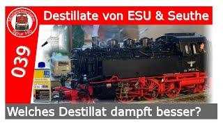 Vergleichstest ESU vs. Seuthe Dampfdestillat - Test mit Roco BR64 mit Seuthe 11 Dampfgenerator