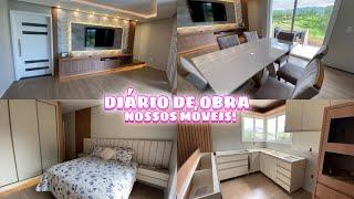 MOSTREI NOSSA CASA NOVA E NOSSOS MOVEIS INSTALADOS |  DIÁRIO DE OBRA