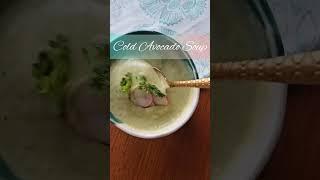 Cold avocado soup