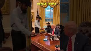 President Donald Trump meeting with DJ Daniel today in The Oval Office at The White House! #trump