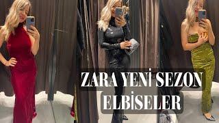 ZARA EN ŞIK YENİ SEZON ELBİSELER! YILBAŞI İÇİN DENEMELİ ALIŞVERİŞ | Vlog 1