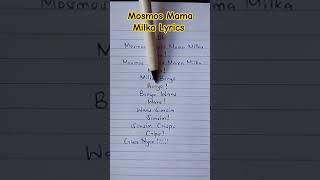 Mosmos Mama Milka Lyrics #mosmosmamamilka lyrics