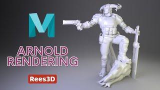 Arnold Rendering Tutorial - 3 Point Lighting | Rees3D.com