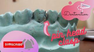 Pin head clasp// orthodontics// easy method// step by step tutorial
