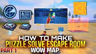 How to Make Puzzle Solve Escape Room Wow Map | Wow Puzzle Solve Map Totorial | Escape Room Wow