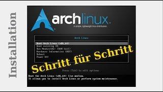 ARCH LINUX INSTALLATION (NICHT MEHR AKTUELL !)