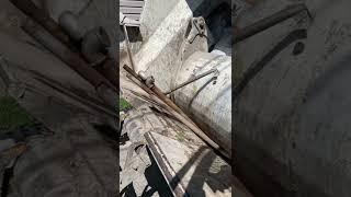 Steel metal pipes vs garbage truck  trash smash
