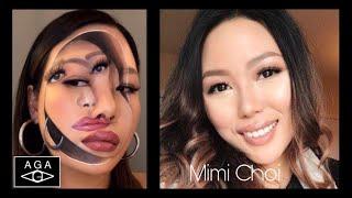 Face Changing Makeup Art By Artist Mimi Choi #shorts  #makeupartist