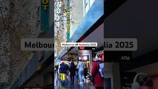 Walking in Melbourne Australia in Winter, Swanston Street #beautifulcity #walkthrough #citylife