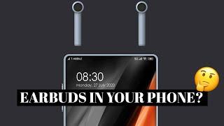 Wireless earbuds that you store in your phone: The phone IS the case!