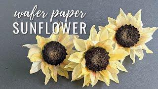 How to make Wafer Paper Sunflower