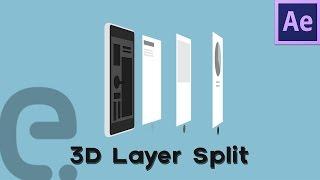 3D Layer Split Animation | Motion Graphics After Effects Tutorial