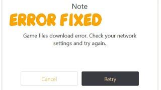 Genshin Impact Game files download error Check your network settings and try again Error Fix