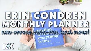 Erin Condren NEW Monthly Planner Review New Dashboard, Cute Covers, New Colorway, and Family Add On