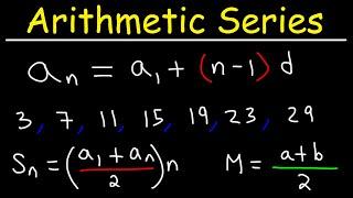 Arithmetic Sequences and Arithmetic Series - Basic Introduction