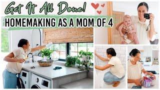 DITL of a Mom of 4 / Cleaning | Organizing | Motivation