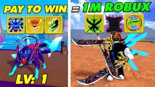 ZENO Thử Thách Pay To Win = 1 Triệu Robux, Phá Đảo Blox Fruit = Combo Bất Tử Bá Đạo Nhất Lv 1-2550