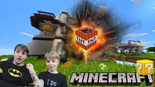 ДИМОН УНИЧТОЖИЛ МОЙ ОТЕЛЬ в MINECRAFT! МЕГА Лаки Блоки с TNT и ОРУЖИЕМ! 