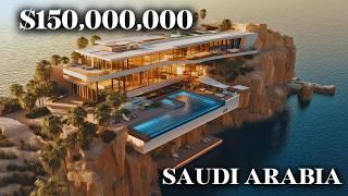 $150,000,000 Ultra-Luxury Sea-View Mansion Tour | Saudi Arabia