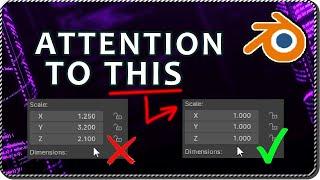 How to NORMALIZE the SCALE of an OBJECT in Blender and why it's important